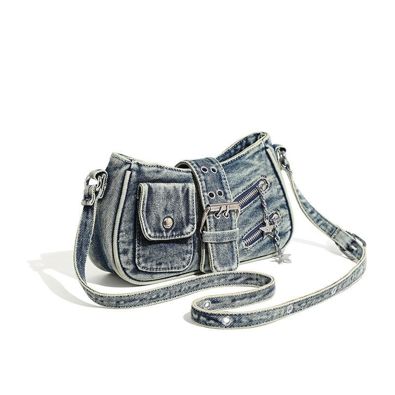 Vintage American-Style Underarm Bag