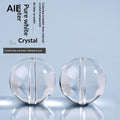 Perles en cristal blanc naturel