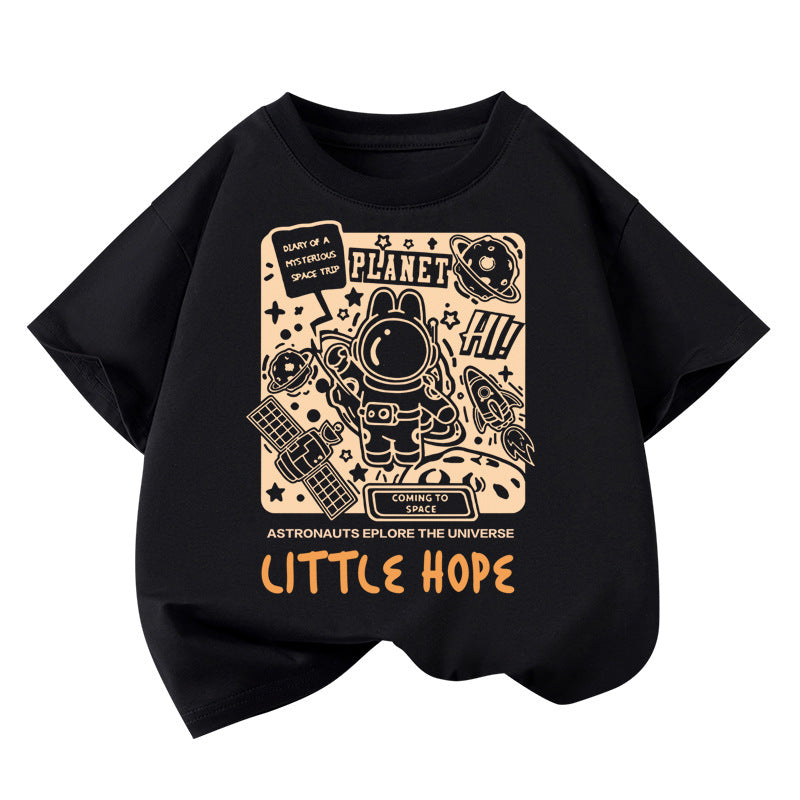 T-shirt en coton à manches courtes pour garçons