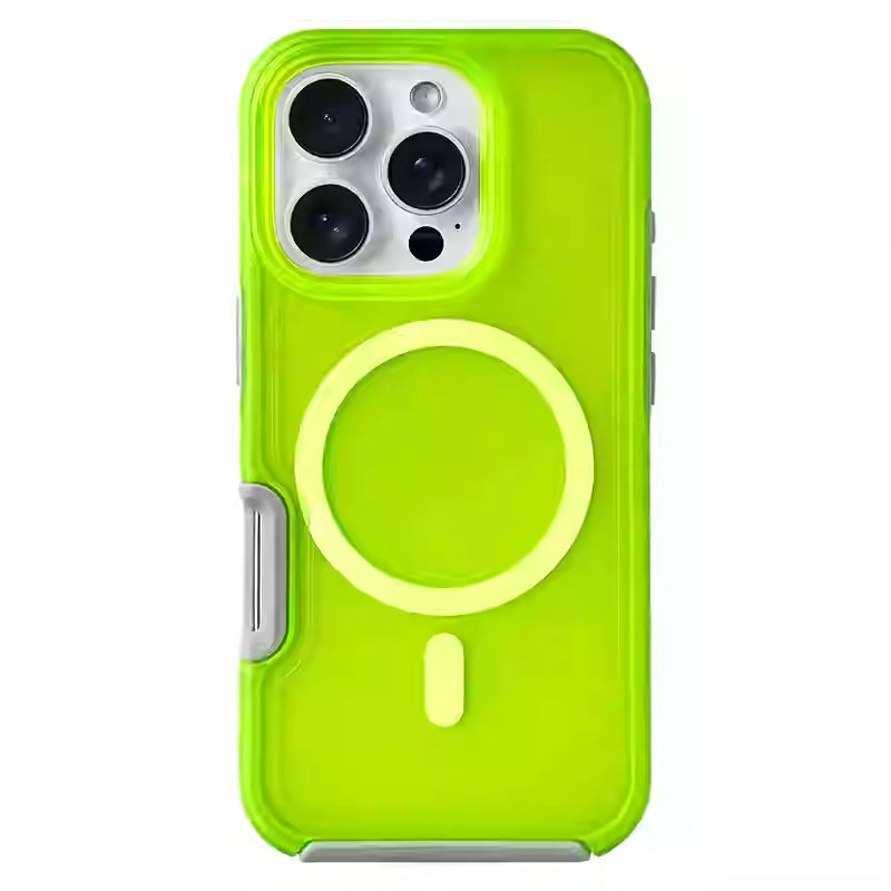 Cas de téléphone magnétique de haute qualité Matte simple tout compris anti-chutes
