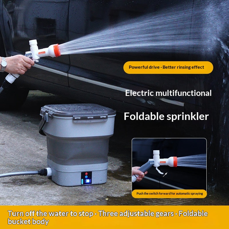 Jardinage Abreuvoir Douche extérieure pour animaux de compagnie Dispositif de chasse électrique pliable