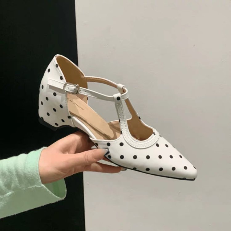 Sandales de mode pour femmes PolkaDot Fermées