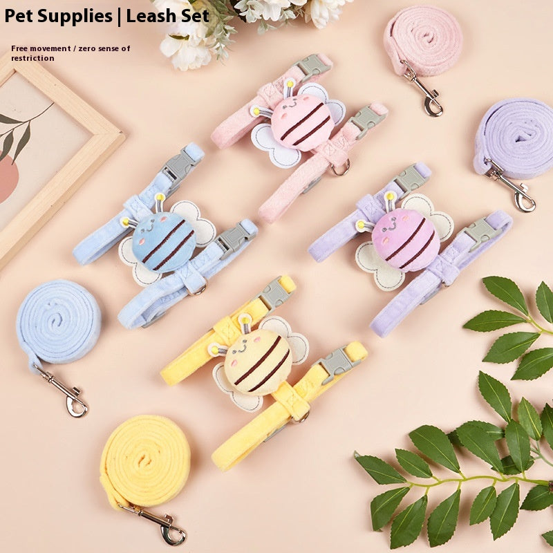 Outdoor Teddy Ajustable Internet Celebrity Bee Shape Cat Rope
