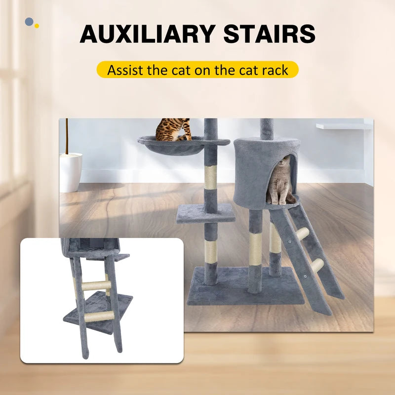 Tour de l'arbre à chat multi-Storey avec poste de raclage