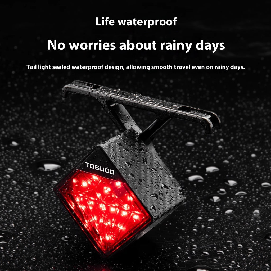 Mountain Highway Bicycle Night Riding Lights Intelligent Brake Induction Tail Waterproof