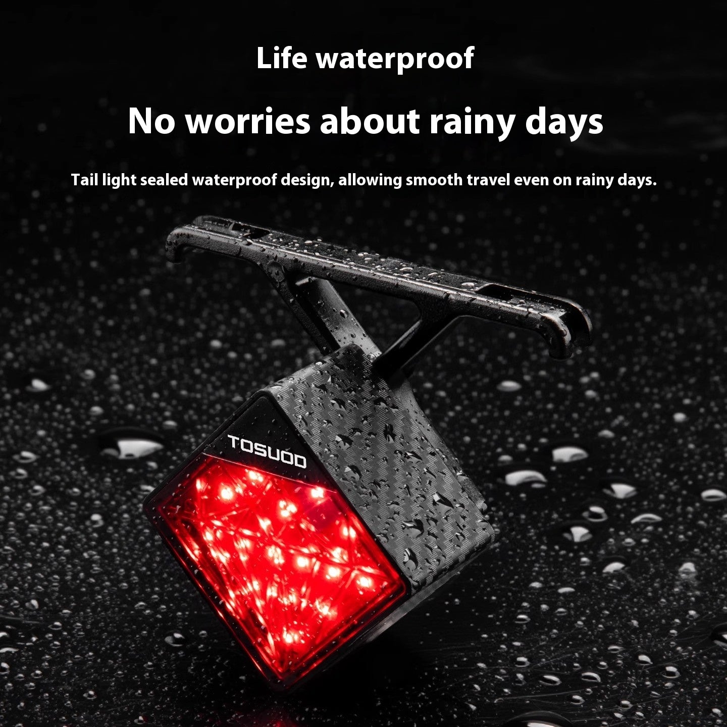Mountain Highway Bicycle Night Riding Lights Intelligent Brake Induction Tail Waterproof