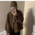 Manteau de collier coupé pour femmes