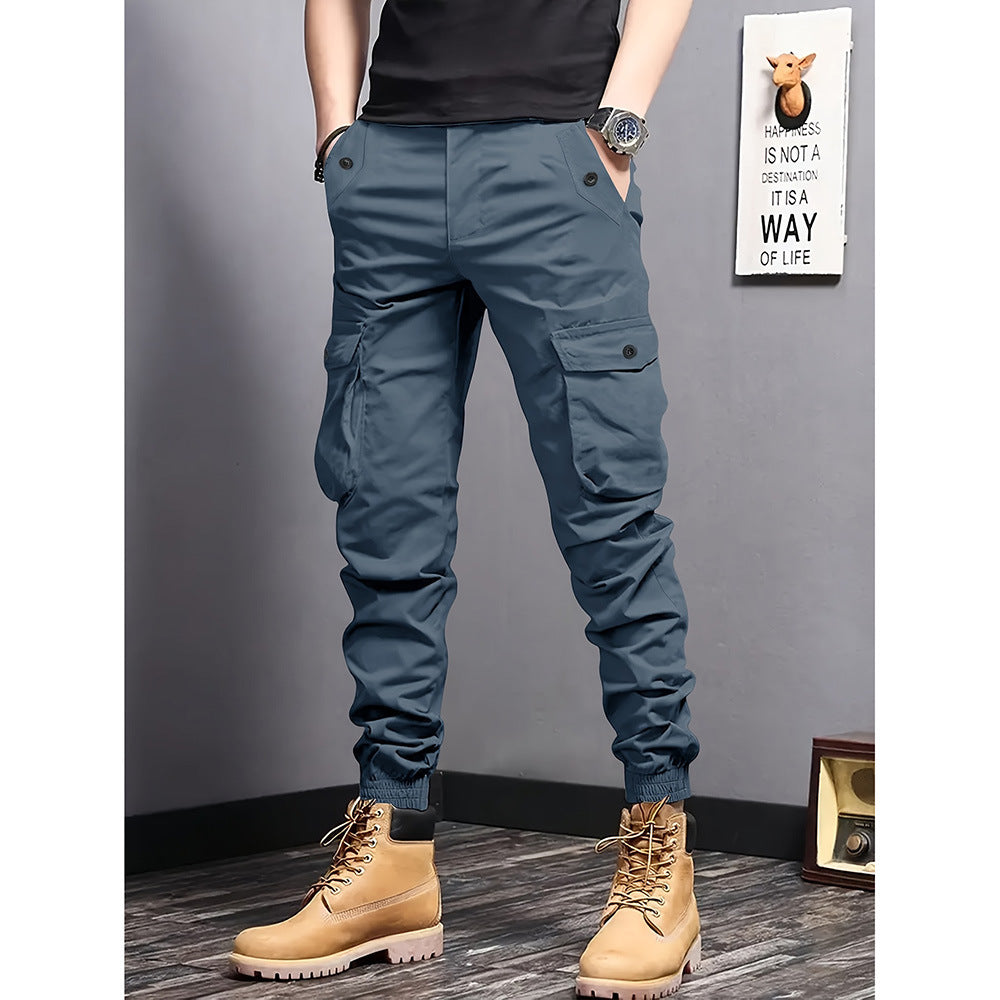 Pantalon de travail occasionnel pour hommes Pantalon long