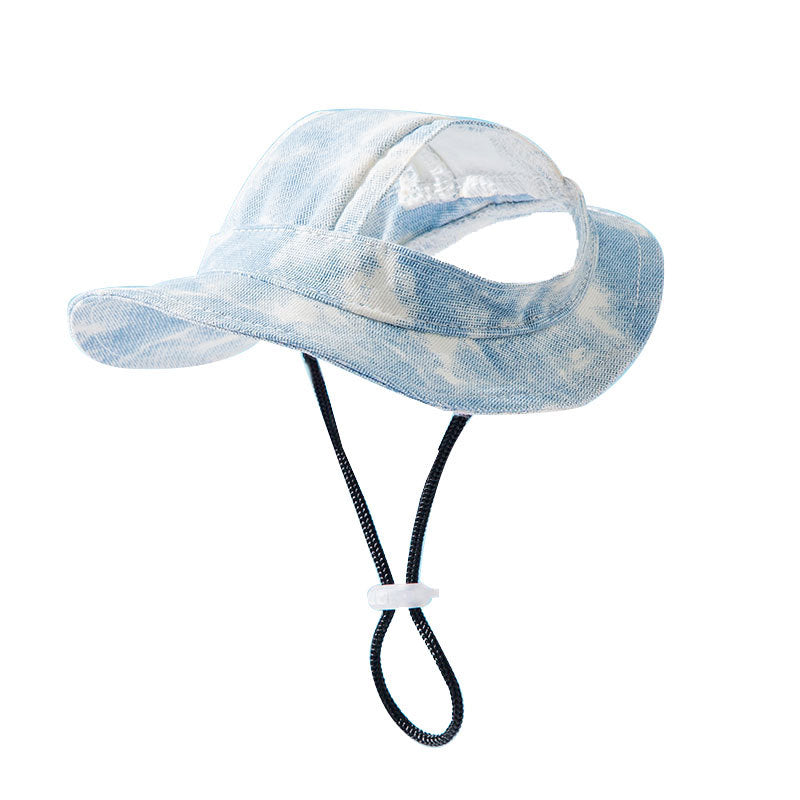 Chapeaux d'animaux avec trous d'oreille Chapeau réglable pour chiens puppy pour petits chiens moyens Pug Mascotas Ac