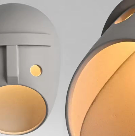 Personnalité Masque Lampe murale Lumière LED créative pour les chambres d'hôtes