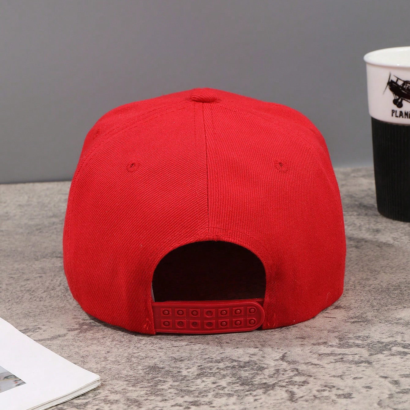 Casquette de baseball rouge pour hommes et femmes - Style Tall - Street Hip-Hop Look - Outdoor M