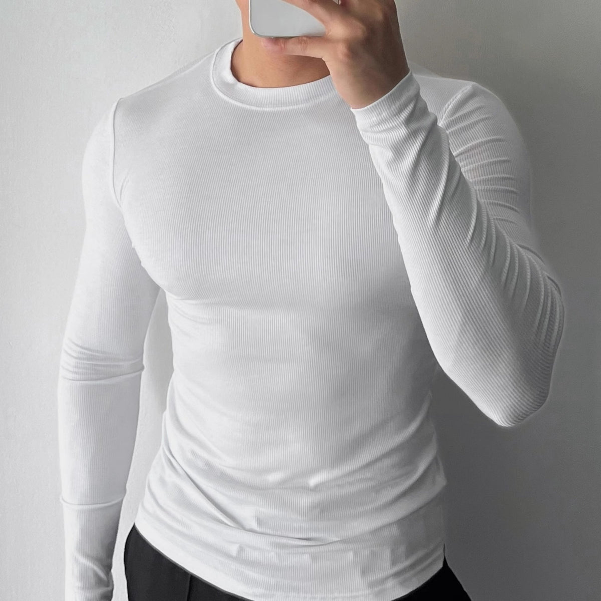 T-shirt à manches longues à manches longues pour hommes