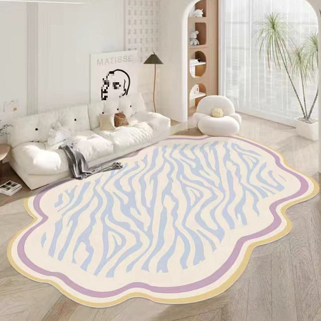 Rug Mat côté de lit à usage de maison crème style tapis de sol