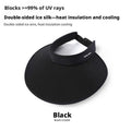 Extra grand couvercle de protection solaire creux-pliable-noir-1 pièce