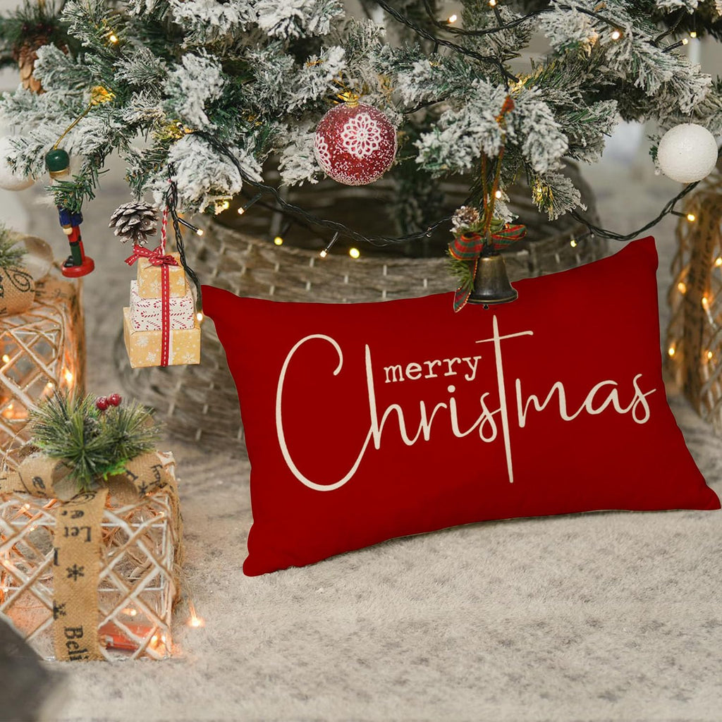 Oreiller de Noël couvre 12x20 pouces