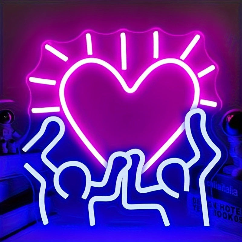 Lampe d'atmosphère de vacances en silicone souple Glowing En anglais