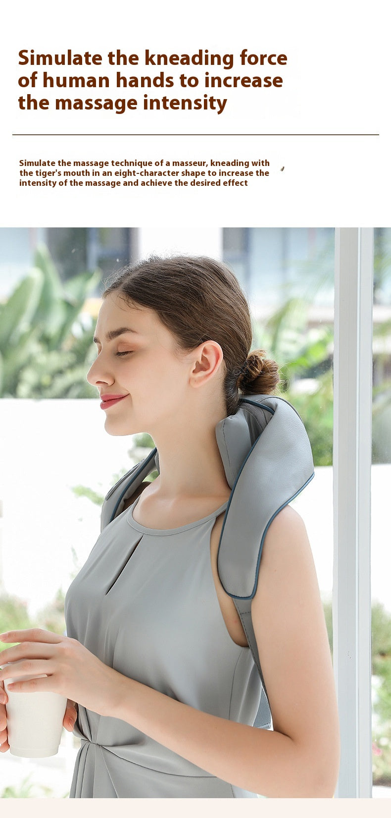Instrument de massage épaule Kneading Compresse sans fil multifonctionnel