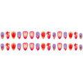 30 pièces de courte amande en forme de presse à ongles polonais Diffusion rose acrylique à ongles Art Stic