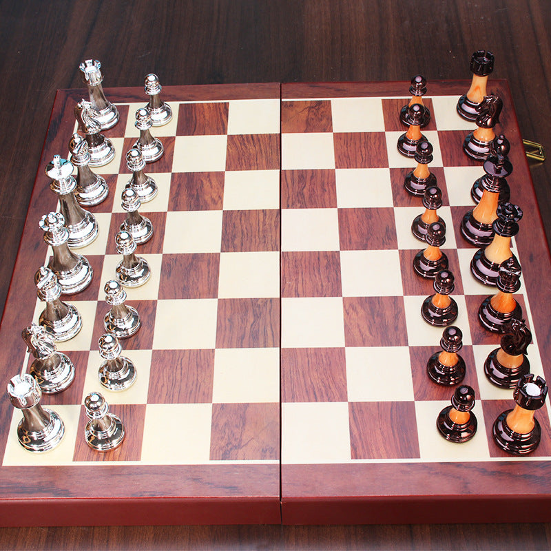 Ensemble d'échecs haut de gamme en métal et acrylique