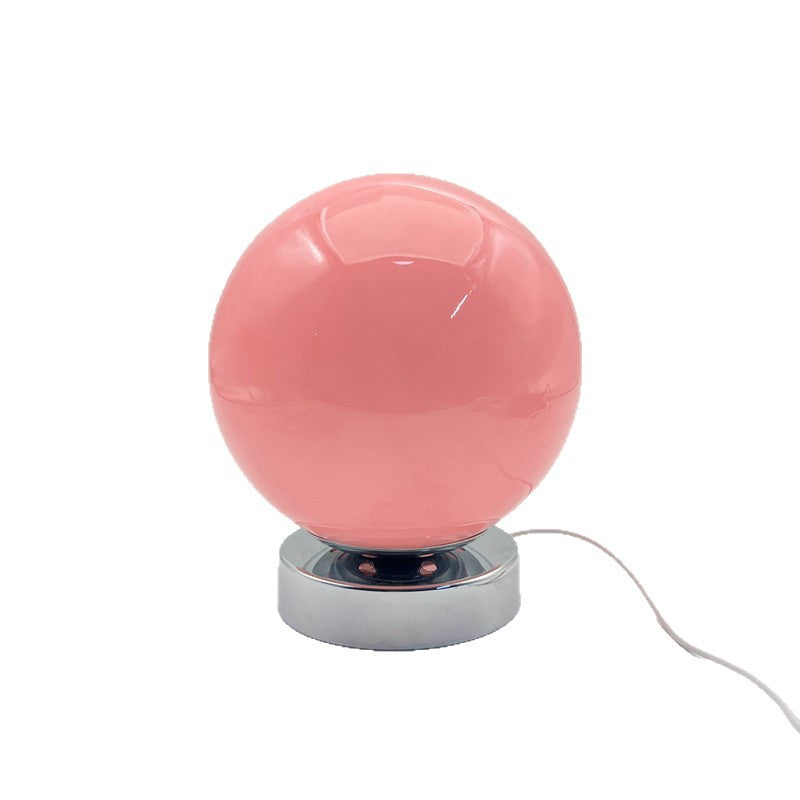 Lampe de table en verre de couleur dopamine pour le salon ou côté lit