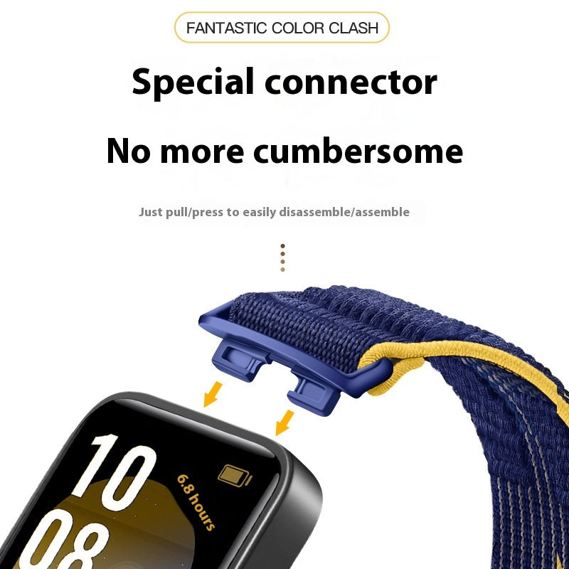 Bracelet velcro Nylon Loopback tout-match simple
