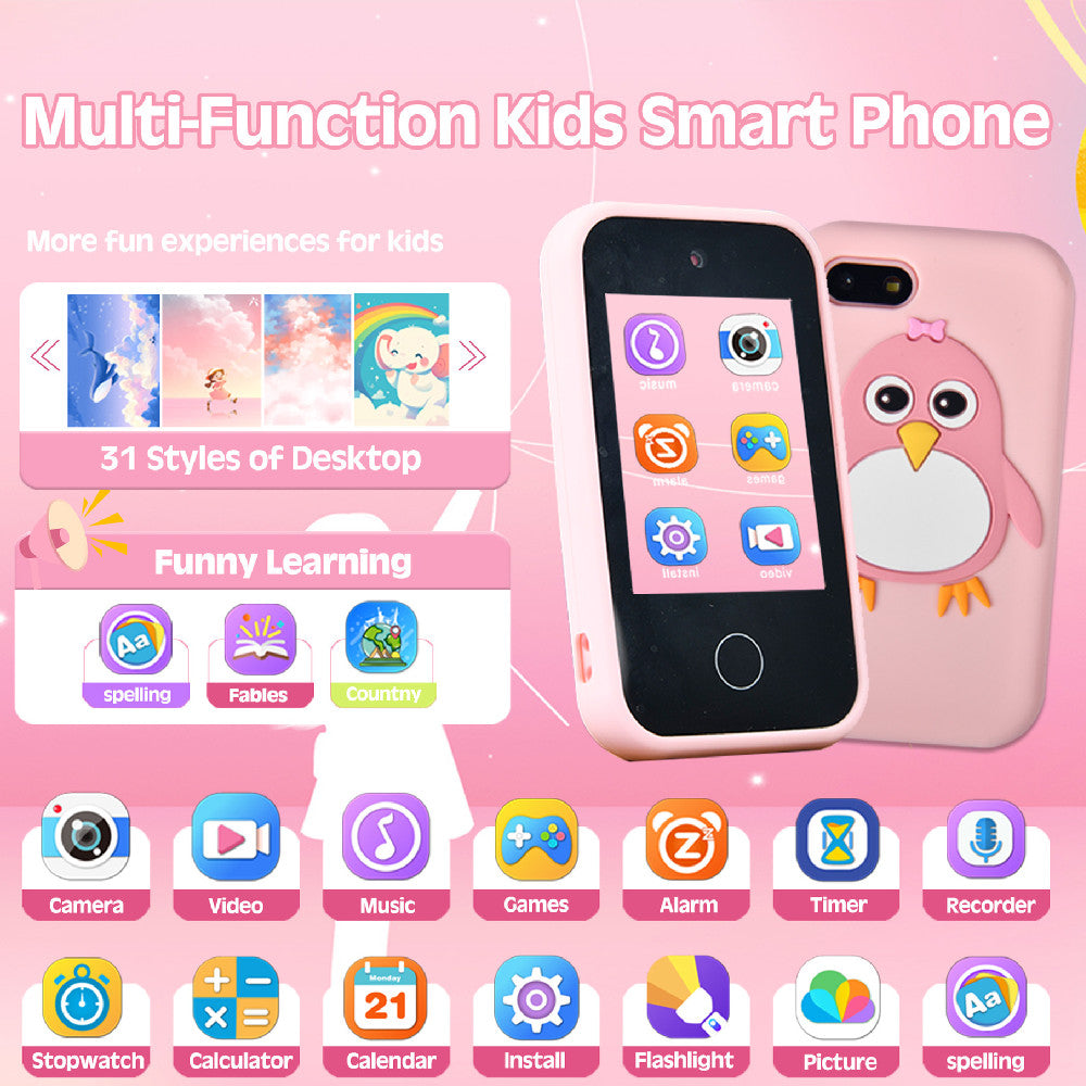 Smart Touch pour enfants Téléphone portable Silicone Penguin Toy