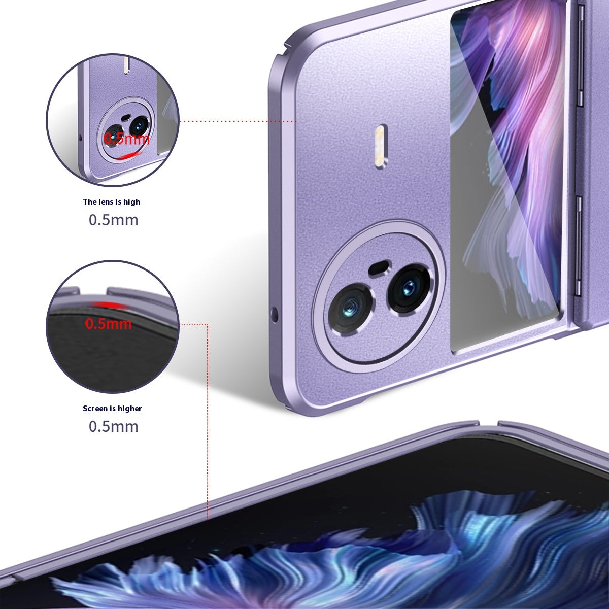 Matte Plating Telephone Case Mode Trois en un