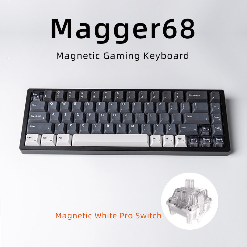 Magnetic blanc porcelaine Jade 68 clé aluminium Tuo clavier