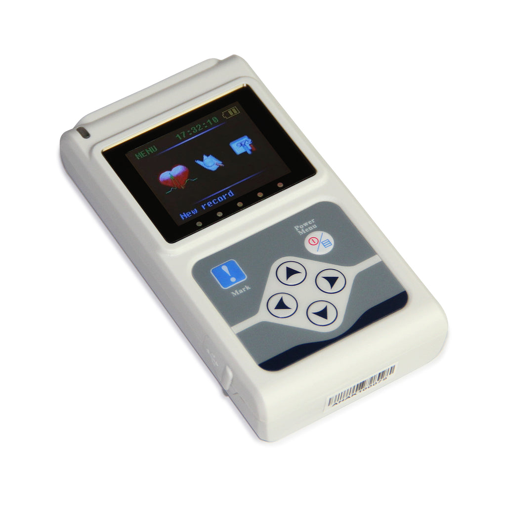 Portable 24 heures 3 canaux ECG EKG Holter Monitor System CONTEC TLC9803 PC Logiciels