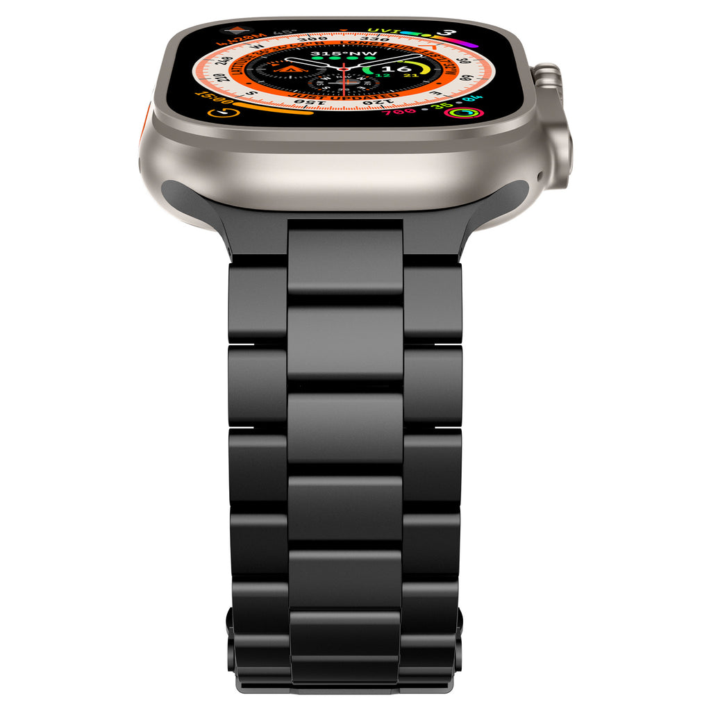 Suitable for Apple Watch S10 titanium alloy three-bead strap