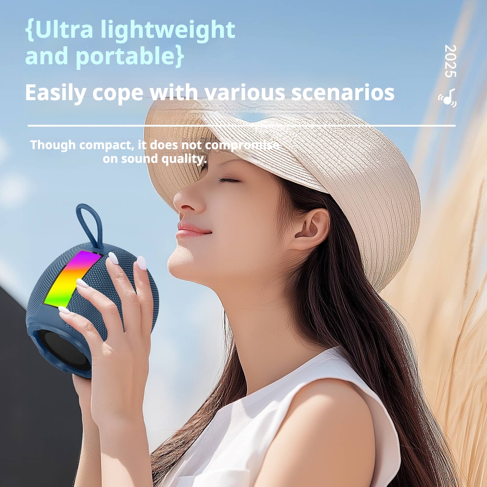 Haut-parleur Bluetooth portable KP-591 le mieux vendu avec mini-carte compatible RGB
