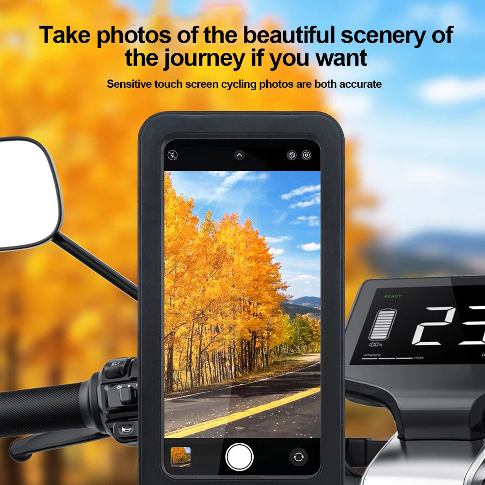 Support téléphone vélo et moto — étanche, rotatif 360°