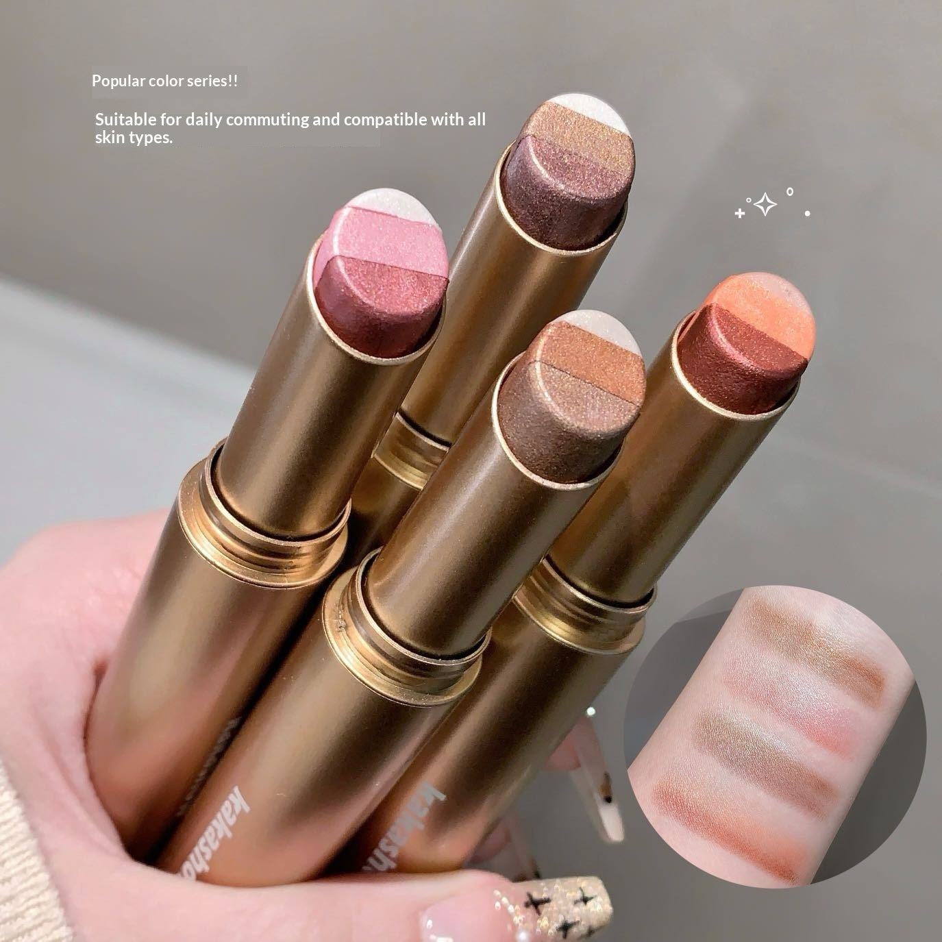 Kakashow Makeup Dynamic Eye Trio Gradient Eyeshadow Stick