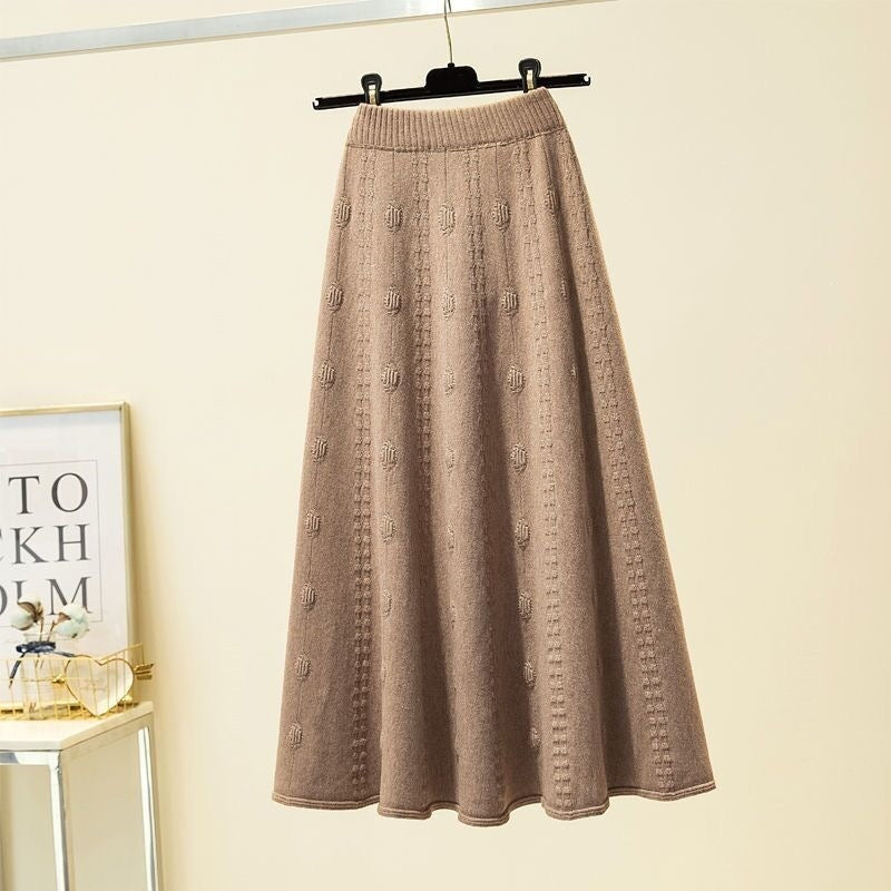 Jupe tricotée haute couture pour femmes