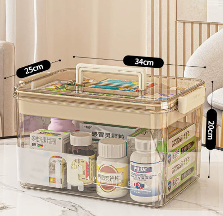 Boîte de rangement ménager Multi-niveau de médecine plastique à grande capacité Organisateur