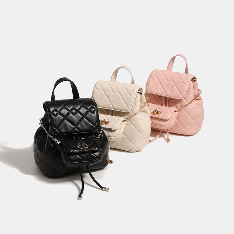 Sac à dos pour femmes Niche-Design Soft Chain Multi-Use