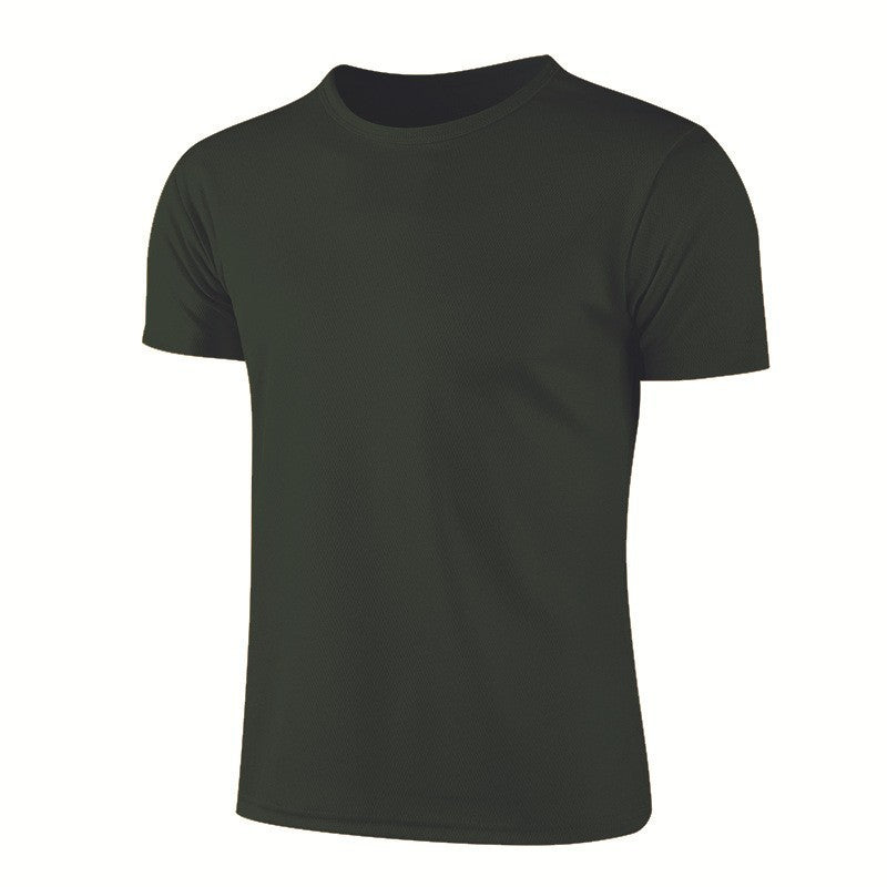 Hommes Col d'équipage Quick Dry manches courtes T Shirts Populaire Européen American Sports Plus Taille T