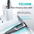 Câble de données de charge rapide 100W Dual Type-c Super Fast