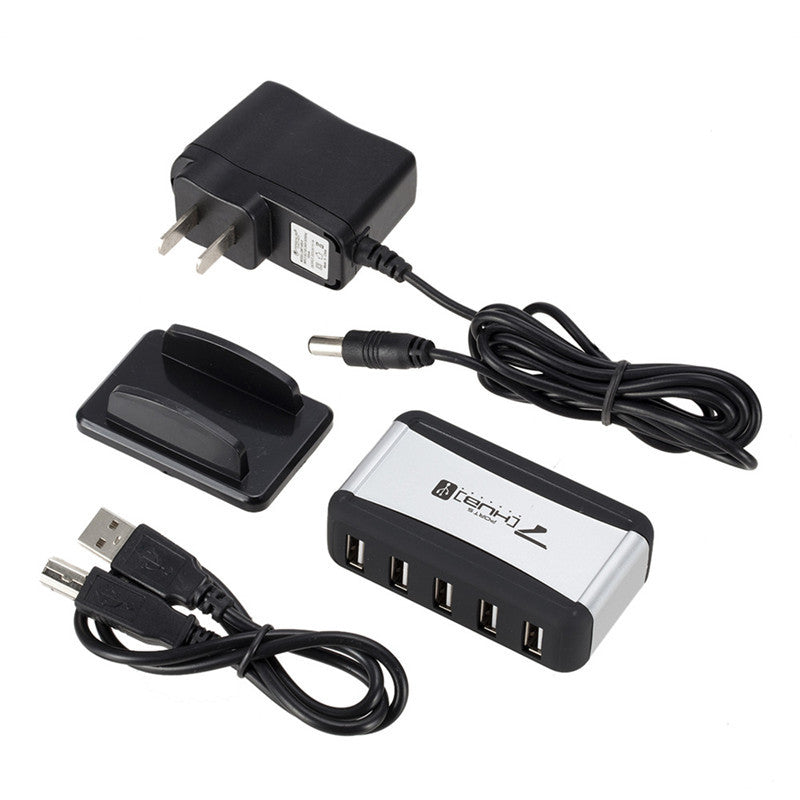 USB HUB un glisser sept avec le câble de base séparateur