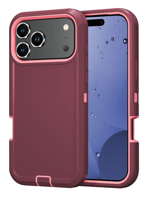 Applicable à 17promax Robot Trois-Proof Robot Solid Color Phone Case