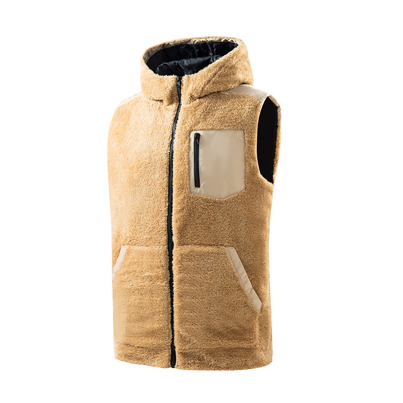 Manteau à capuche à capuche en coton épais et chaud