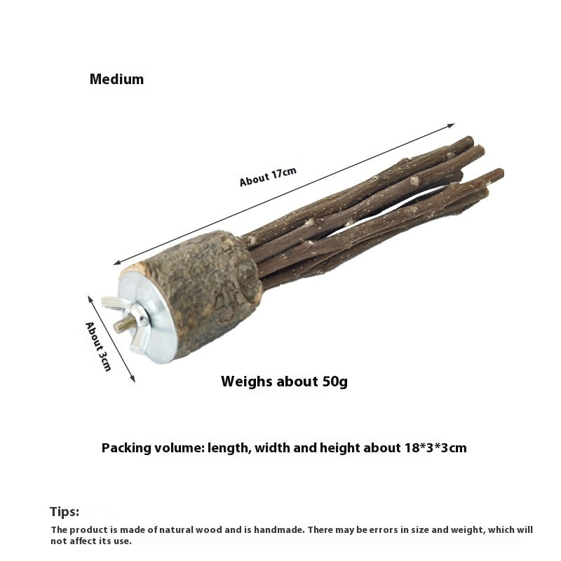 Hamster lapin Guinée cochon hamster naturel Log Molar Rod Toy