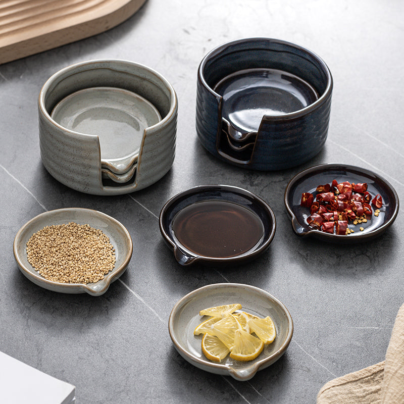 Assiette de sauce créative en céramique japonaise