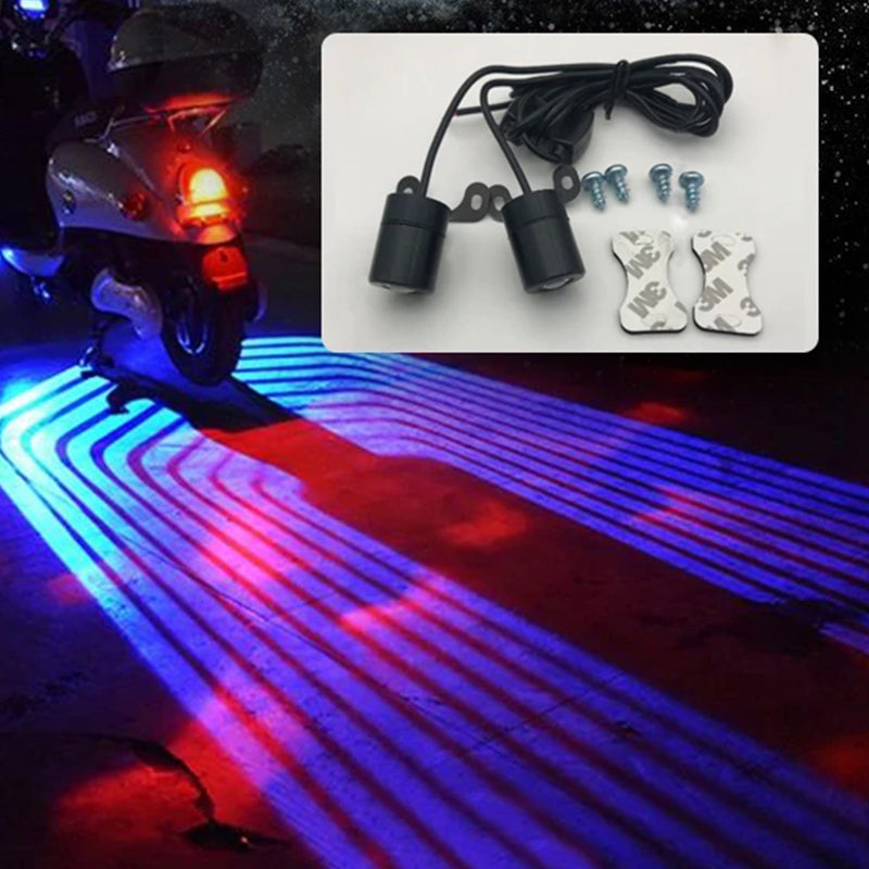 Lampe de projection d'aile de tapis de voiture électrique