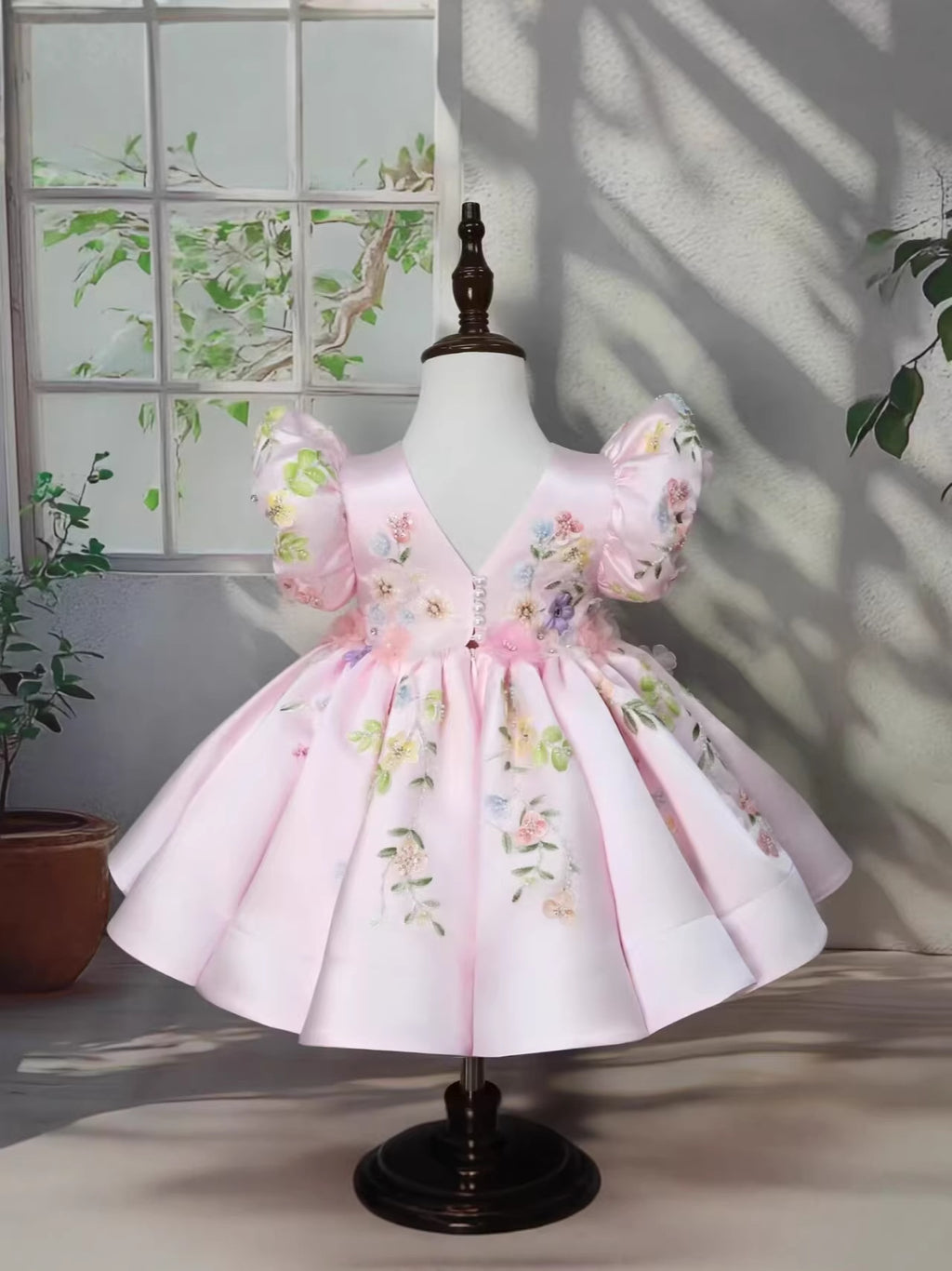 Robe princesse à manches de puff pour enfants