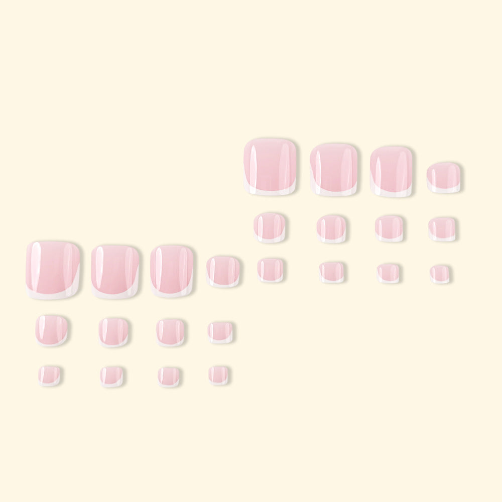 24 pièces de couvertures à ongles portables de style court