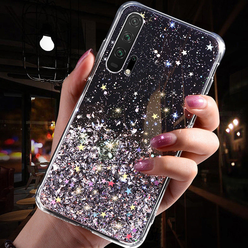 Cas de téléphone gypsophile transparent