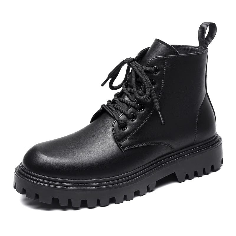 Bottes en cuir homme Automne style britannique