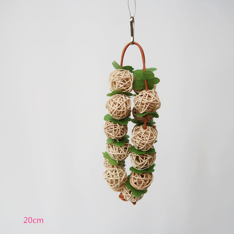 Jouet en bois simple pour perroquet