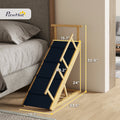 Ramp pour chien, marches réglables en hauteur, escaliers pliables pour chien avec tapis antidérapant pour petits à petits